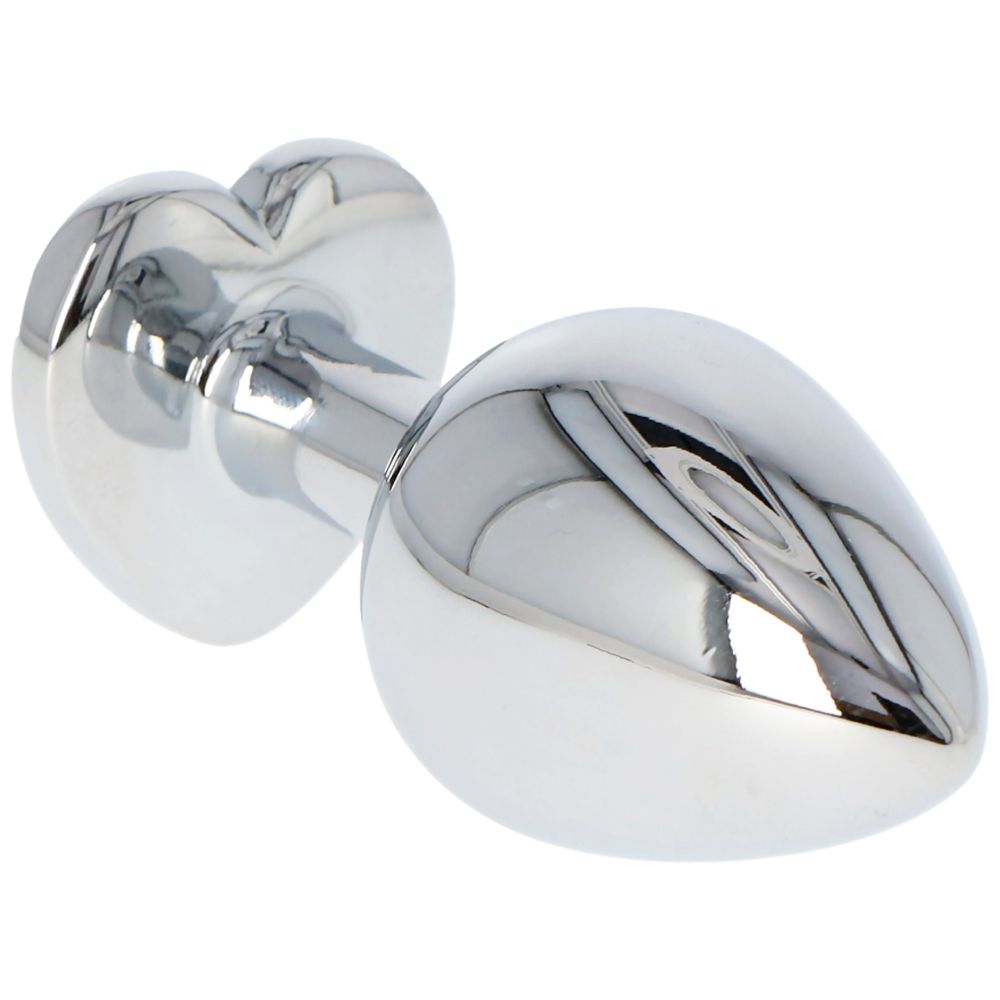 Heart Plug – Aluminum Anal Plug with Heart-Shaped Jewel - Image 4