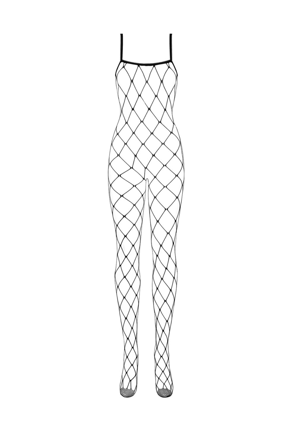 Elastic Crotchless Bodystocking – Μαύρο Ολόσωμο Διχτυωτό Καλσόν (S/M/L) - Image 2