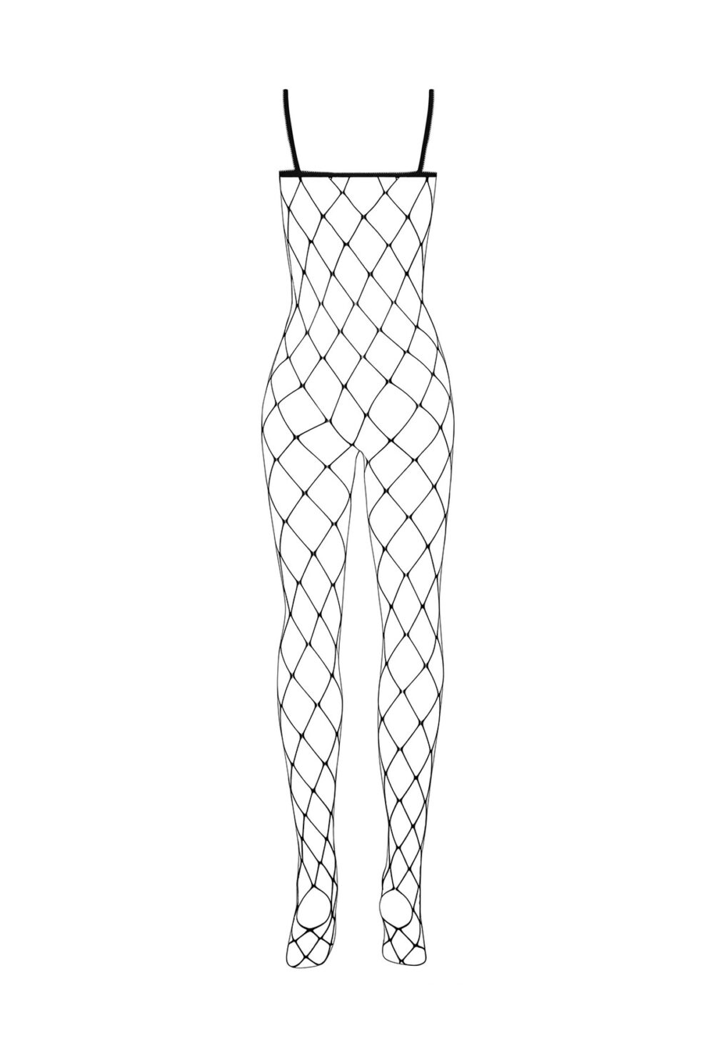 Elastic Crotchless Bodystocking – Μαύρο Ολόσωμο Διχτυωτό Καλσόν (S/M/L) - Image 3