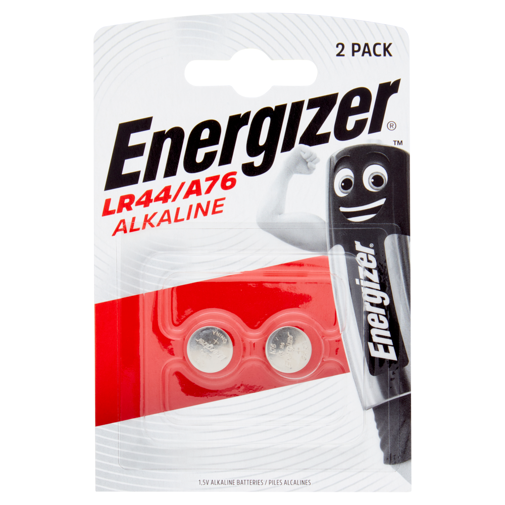 LR44 / A76 1.5V Batteries – 2-Piece Pack