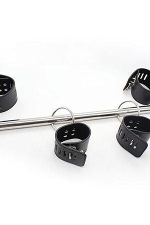 Fetish Art Wrist & Neck Kit – Σετ Δεσμών με Μεταλλική Ράβδο