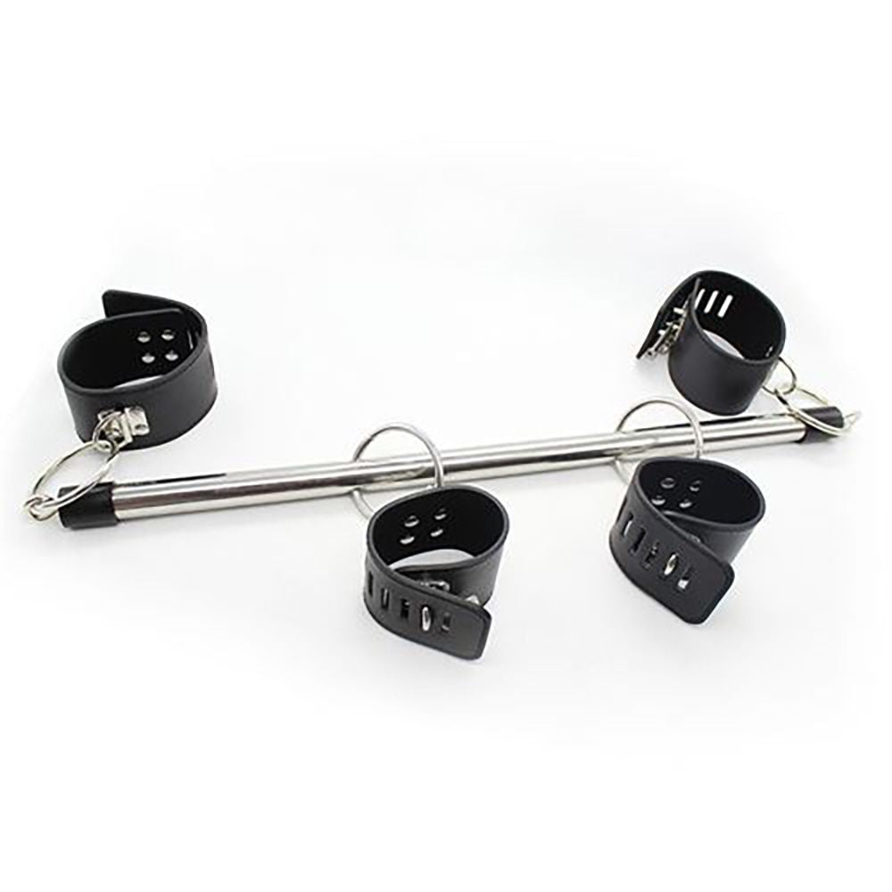 Fetish Art Wrist & Neck Kit – Σετ Δεσμών με Μεταλλική Ράβδο