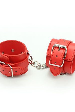 Fetish Art Cuffs – Ρυθμιζόμενες Χειροπέδες / Δεσμά Αστραγάλων από PU Δέρμα