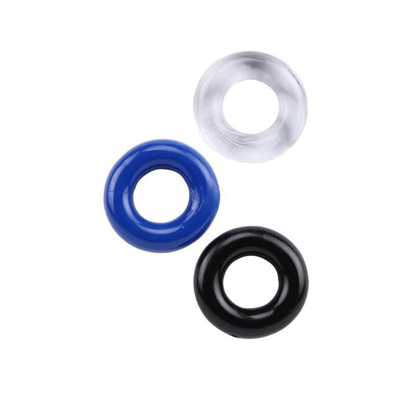 Donut Rings Assorted – Σετ Ελαστικών Δαχτυλιδιών Πέους (3 τμχ)