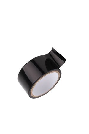 Bind Me Black Bondage Tape – Non-Adhesive PVC Tape with Wetlook Effect (15m)