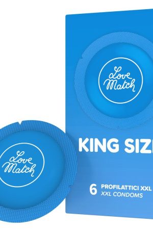 Love Match King Size – XXL Comfort Fit Latex Condoms (6 pcs)