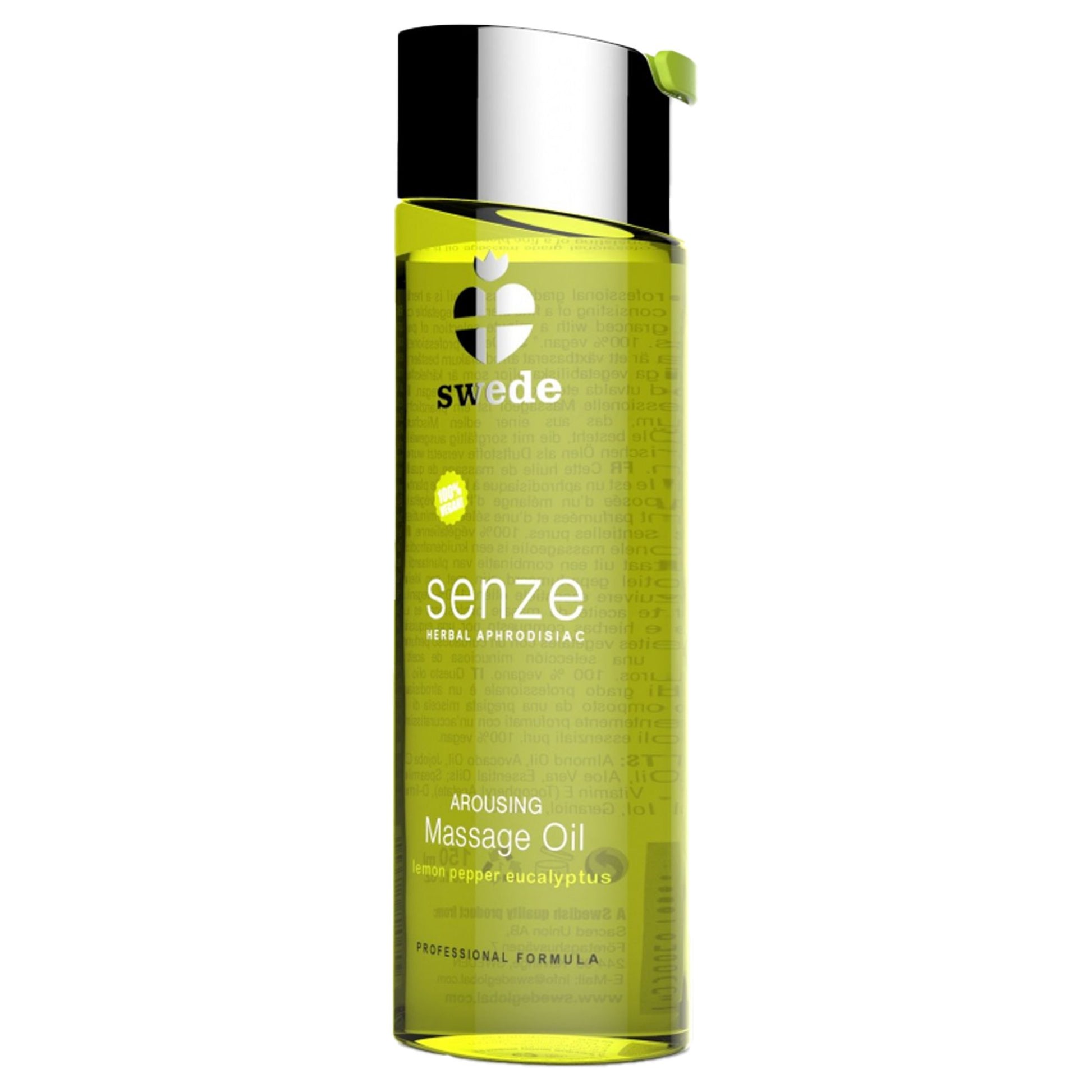Arousing Massage Oil – Sensual Herbal Aphrodisiac with Lemon, Pepper & Eucalyptus (75ml)