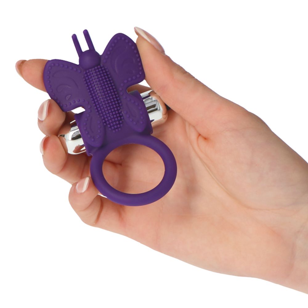 #ENJOY Butterfly Vibrating Ring – Dual Pleasure Cock Ring with Clitoral Stimulator - Image 2