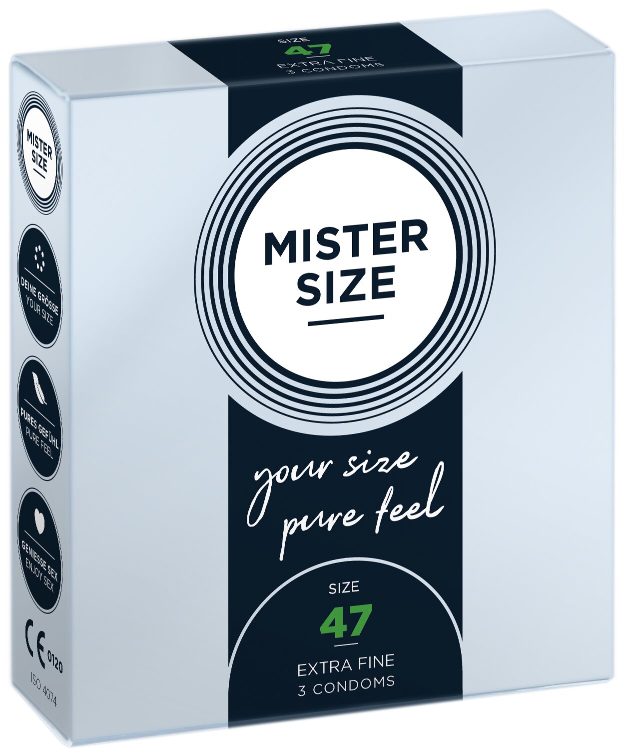 Mister Size 47 – Slim Fit Condoms for Maximum Stability (3 Pieces)