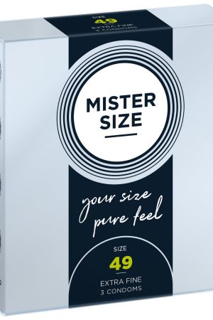 Mister Size 49 – Slim Fit Condoms for Natural Sensation (3 Pieces)
