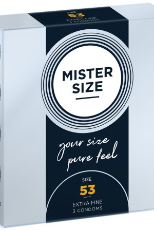 Mister Size 53 – Snug Fit Condoms for High Sensitivity (3 Pieces)