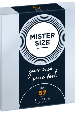 Mister Size 57 – XL Condoms for Comfort & Natural Sensation (3 Pieces)