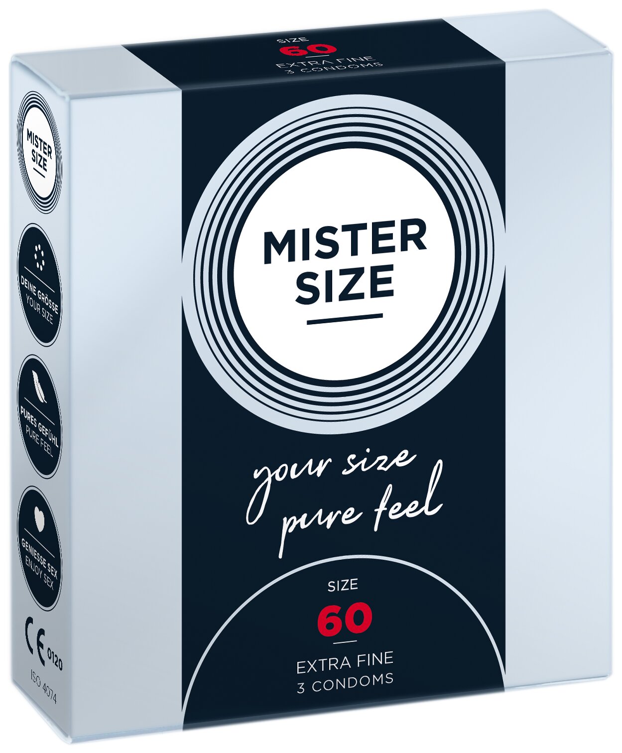 Mister Size 60 – XL Condoms for a Comfortable Fit (3 Pieces)