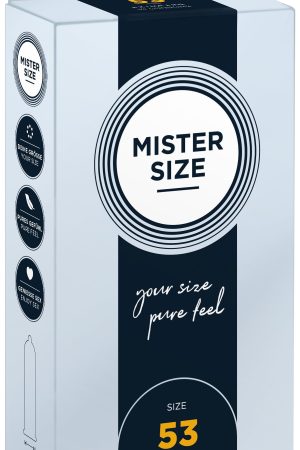 Mister Size 53 – Snug Fit Condoms for High Sensitivity (10 Pieces)