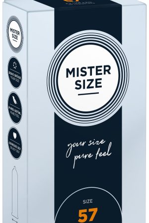 Mister Size 57 – XL Condoms for Comfort & Natural Sensation (10 Pieces)