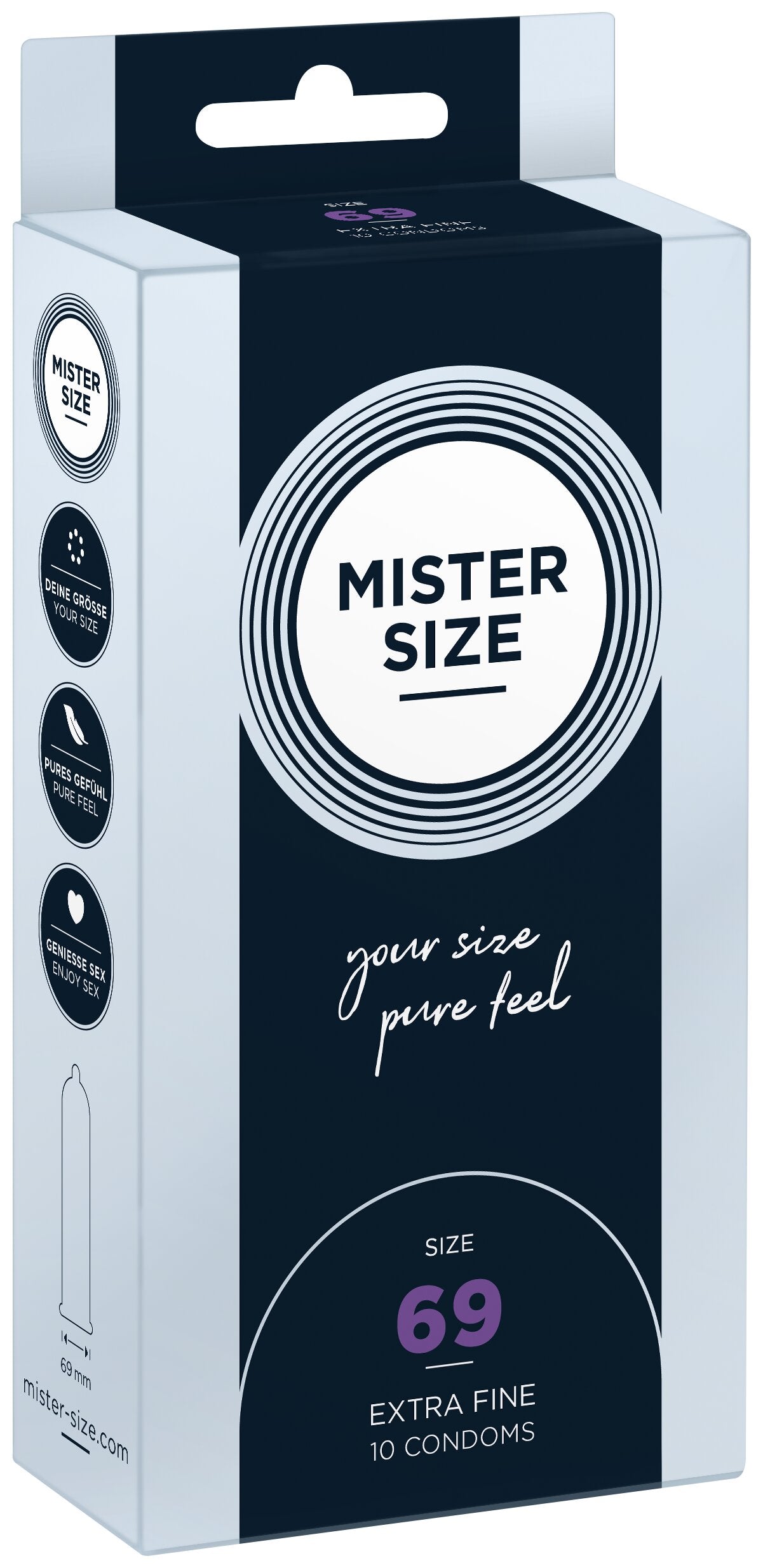Mister Size 69 – Προφυλακτικά XL για Μεγάλο Μέγεθος (10 Τεμάχια)