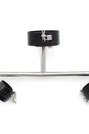 Fetish Art Hogtied Kit – Metal Spreader Bar, Cuffs & Collar (58cm)