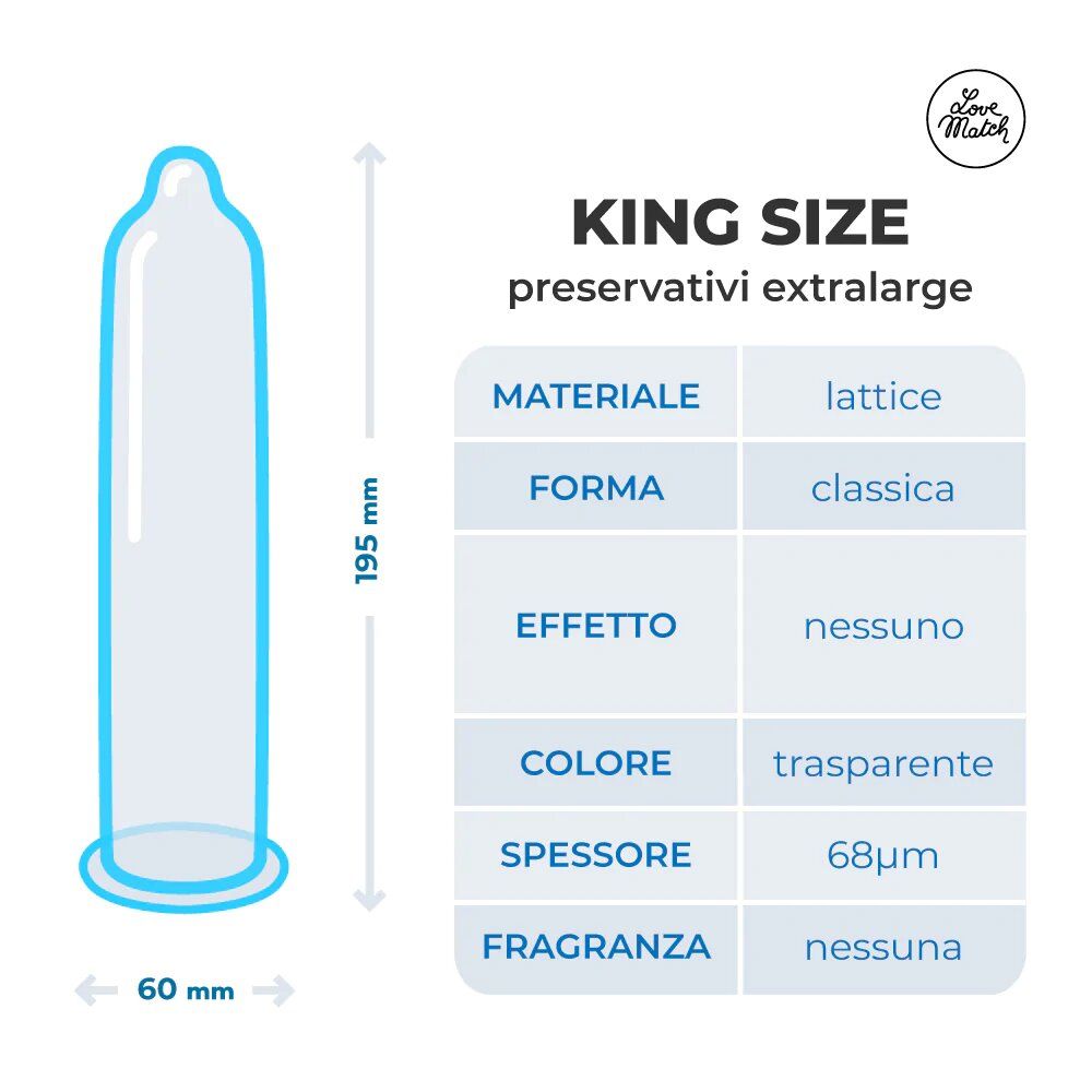 Love Match King Size – Προφυλακτικά XXL για Μεγαλύτερη Άνεση (6 τμχ) - Image 2