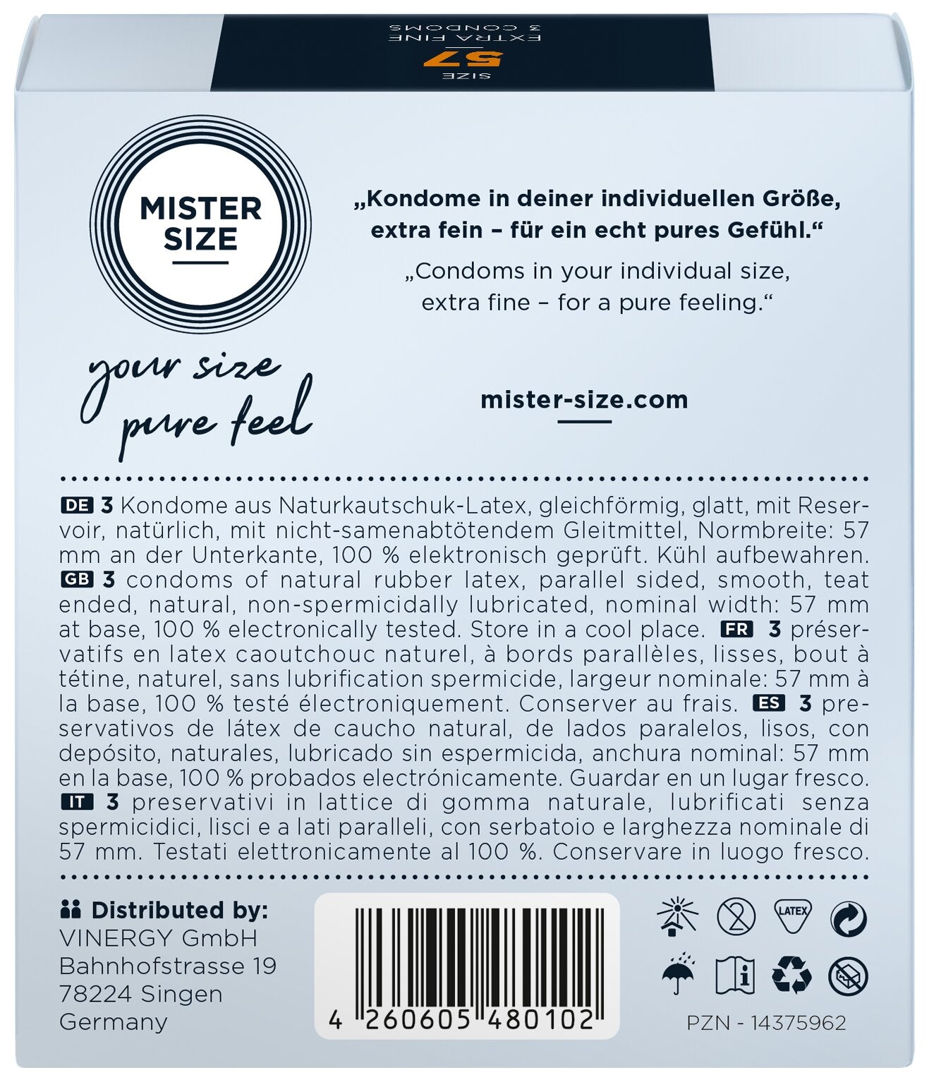 Mister Size 57 – Προφυλακτικά XL για Άνεση & Φυσική Αίσθηση (3 Τεμάχια) - Image 2
