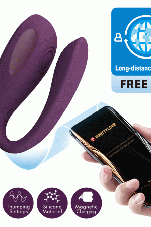 Pretty Love Aari – App-Controlled Rechargeable Couples Vibrator (9.1cm)