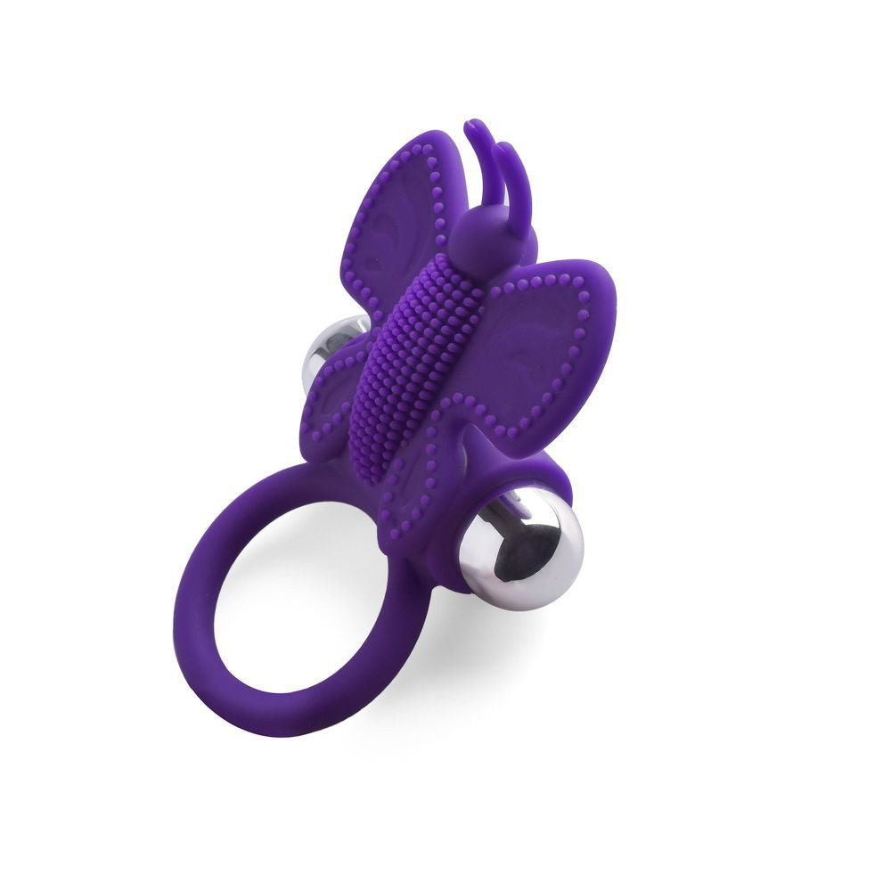 #ENJOY Butterfly Vibrating Ring – Dual Pleasure Cock Ring with Clitoral Stimulator - Image 3