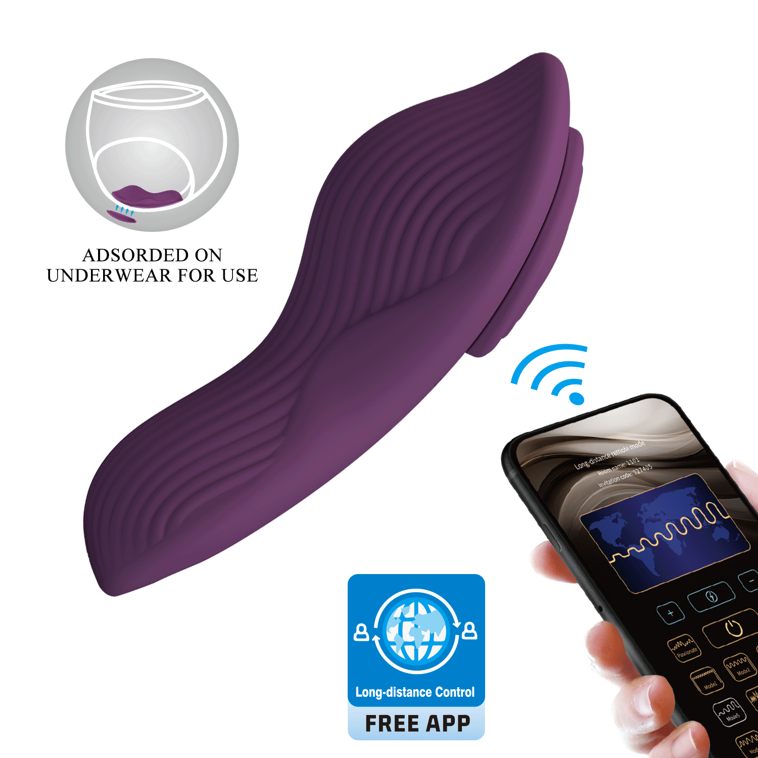 Pretty Love Mane – Magnetic Wearable Clitoral Vibrator with App Support (8.9cm)