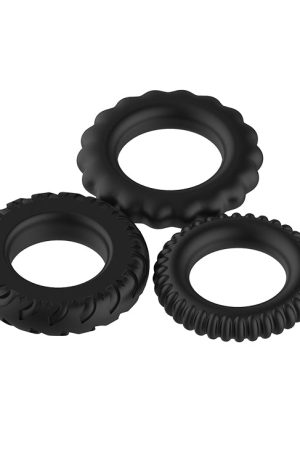 Black Cock Ring – Strong & Stretchy Silicone Cock Ring (3.6cm)