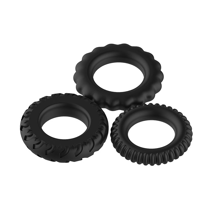 Black Cock Ring – Strong & Stretchy Silicone Cock Ring (3.6cm)