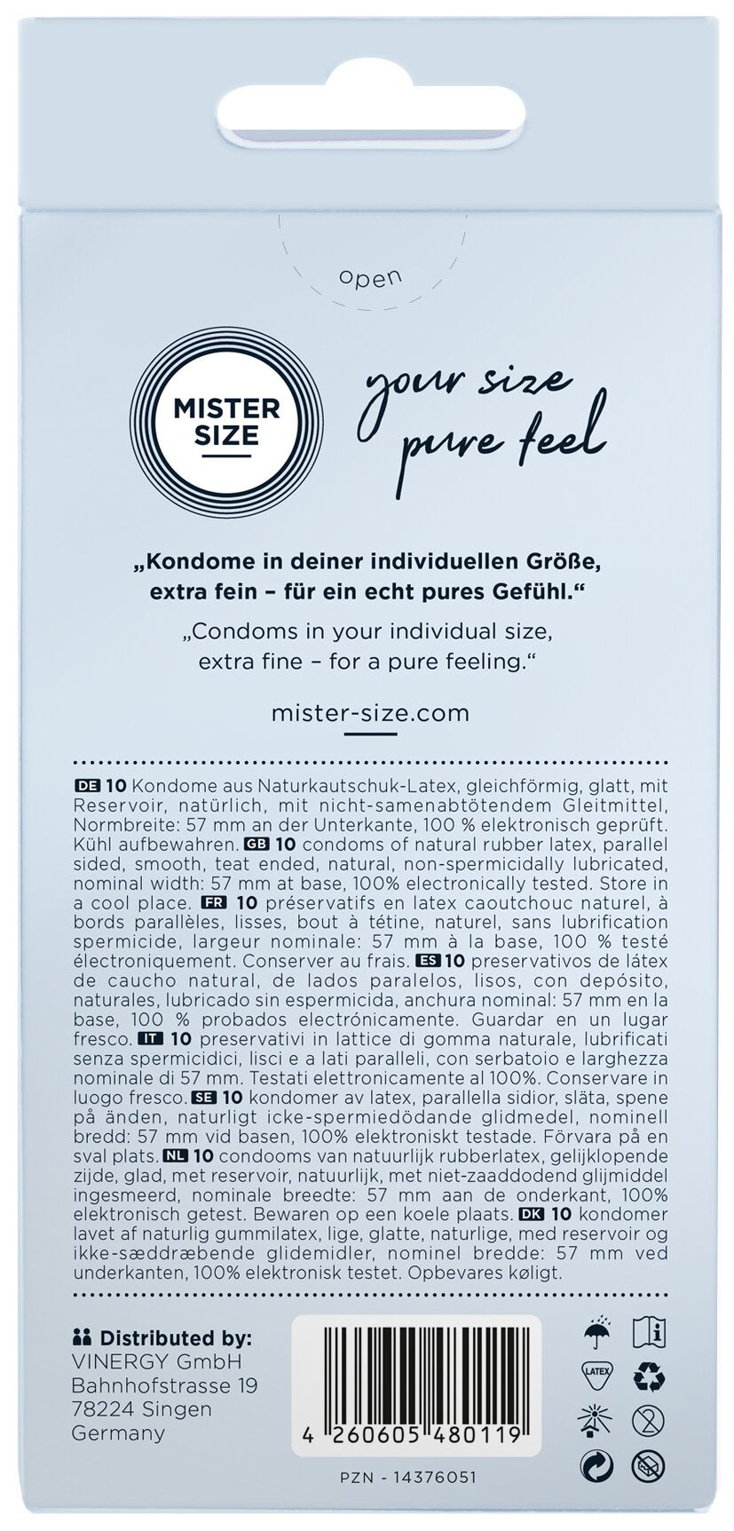 Mister Size 57 – Προφυλακτικά XL για Άνεση & Φυσική Αίσθηση (10 Τεμάχια) - Image 2