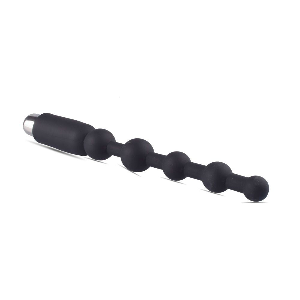 Dark Side Vibrating Stimulator – Gradual Anal Plug with Spheres & Bullet (18cm) - Image 3