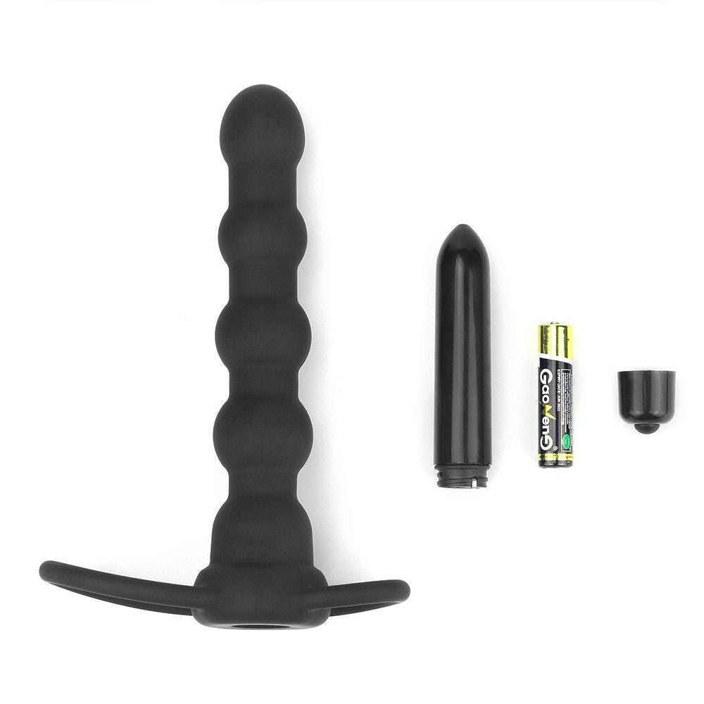 Double Penetration Vibrating Ring & Plug – Dual Stimulation Toy with Cock & Ball Rings (14cm) - Image 5