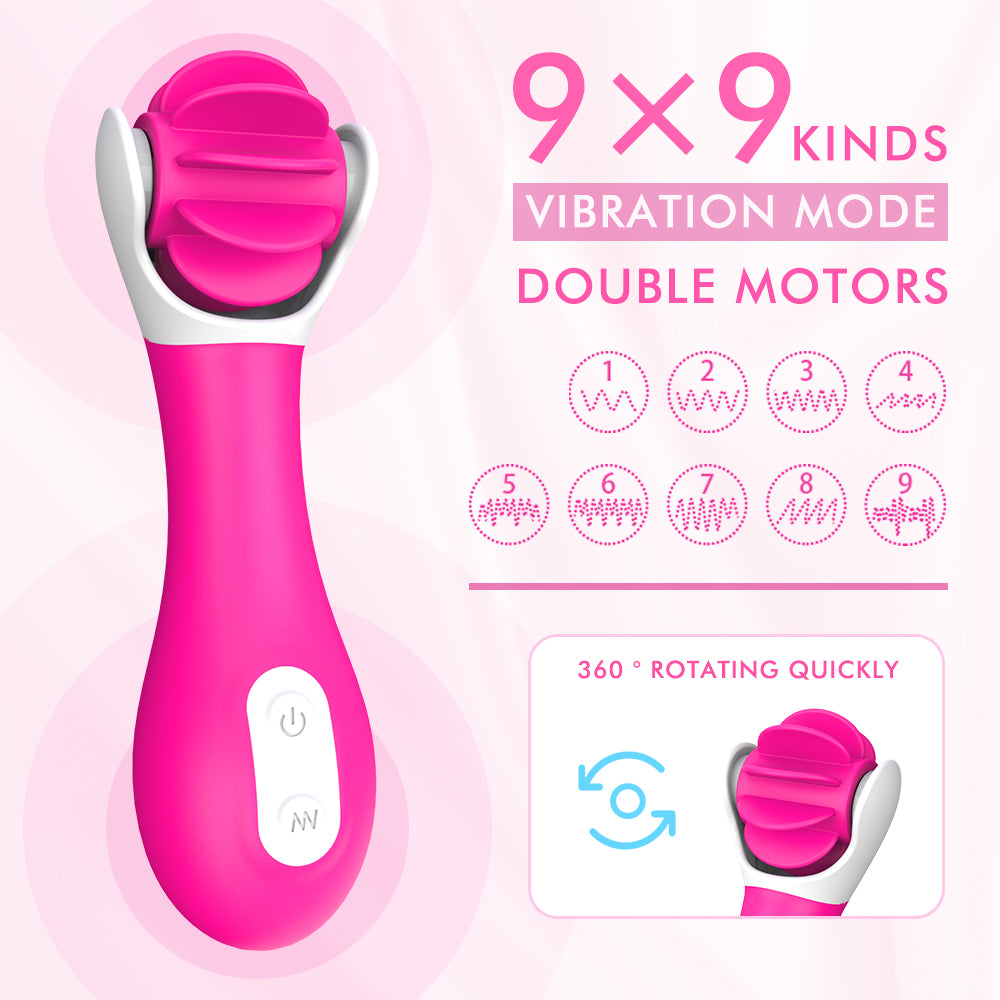 Elys Crazy Tongue – Rechargeable Dual Stimulator with Rotating Tongues - Image 4