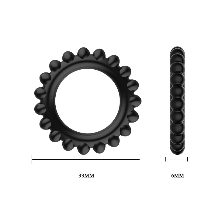 Silicone Cock Rings Set – 3-Piece Stretchy Silicone Ring Set for Performance (3.3cm) - Image 4