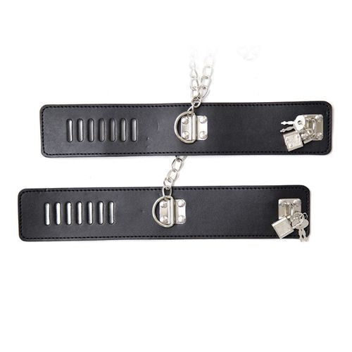 Fetish Art Full Body Kit – Metal Chain Restraints with Collar & Cuffs - Image 4