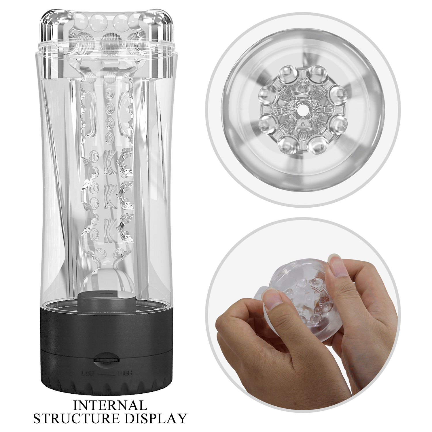 Pretty Love Tamara – Automatic Masturbator with Vibration & Textured Sleeve (19cm) - Image 4