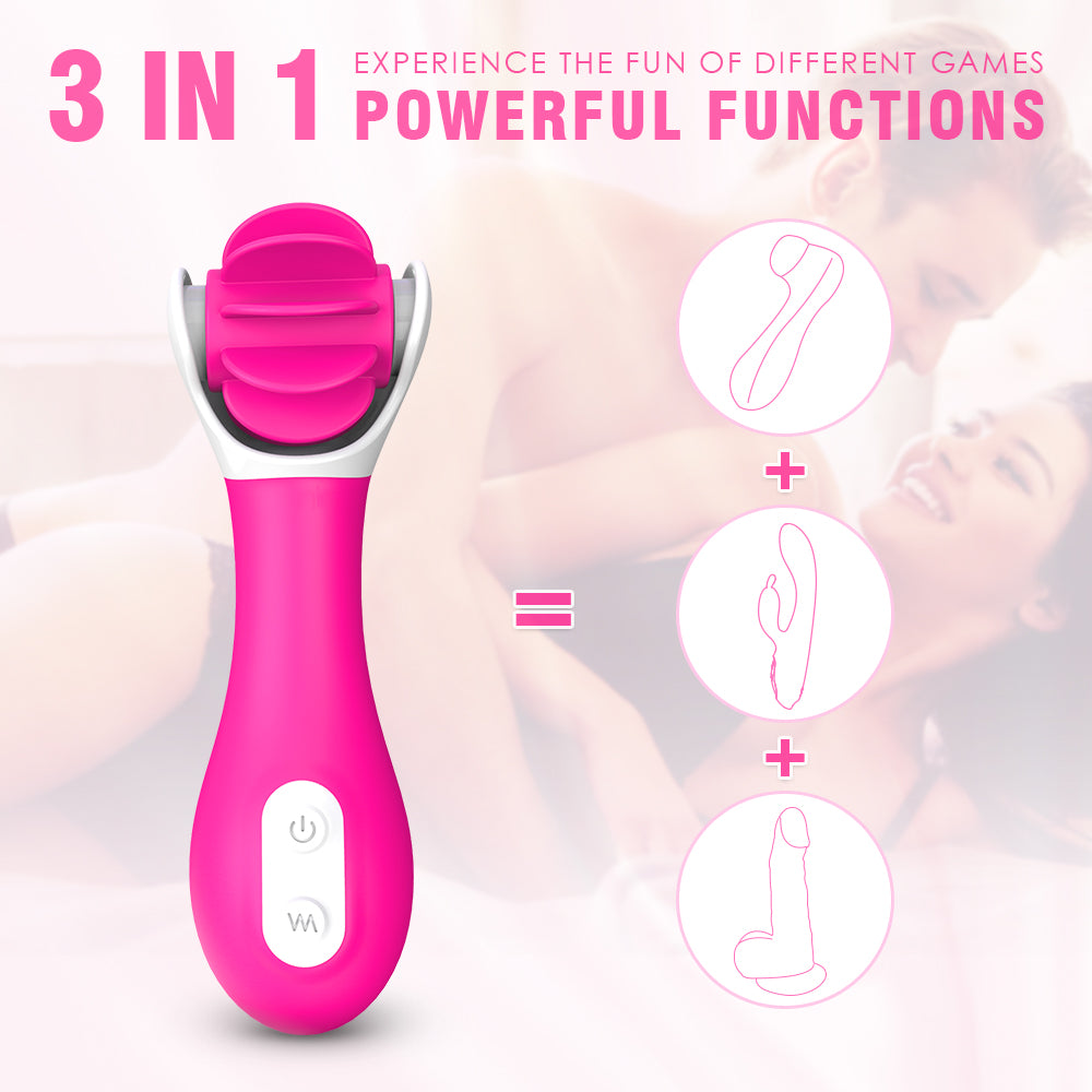 Elys Crazy Tongue – Rechargeable Dual Stimulator with Rotating Tongues - Image 5