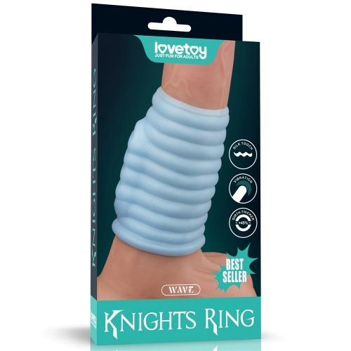 Lovetoy Wave Vibrating Penis Sleeve – Stretchy Vibrating Penis Sheath (10cm) - Image 5