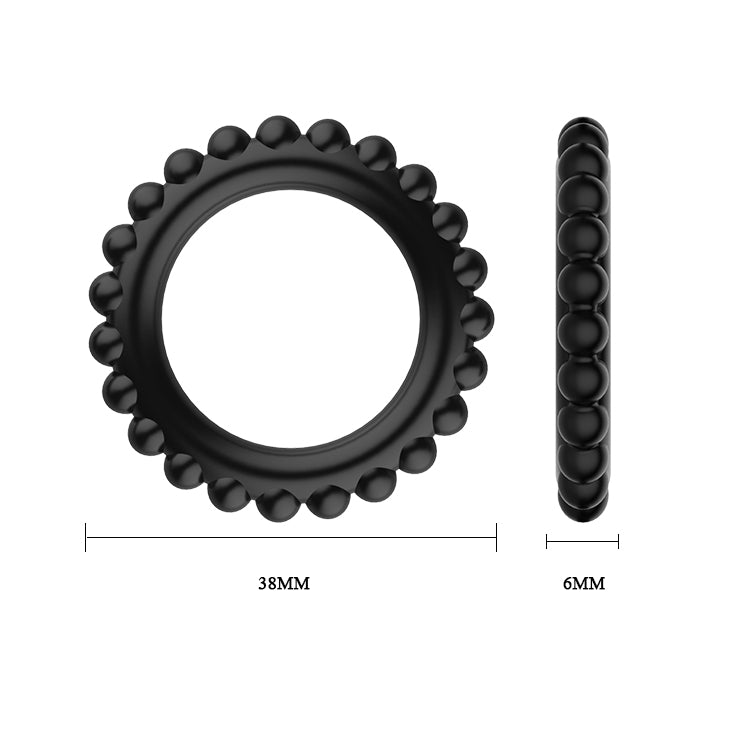 Silicone Cock Rings Set – 3-Piece Stretchy Silicone Ring Set for Performance (3.3cm) - Image 5