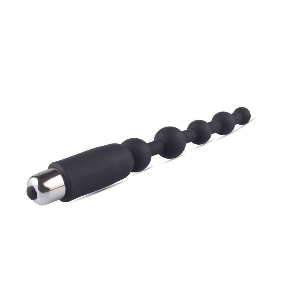 Dark Side Vibrating Stimulator – Gradual Anal Plug with Spheres & Bullet (18cm) - Image 5