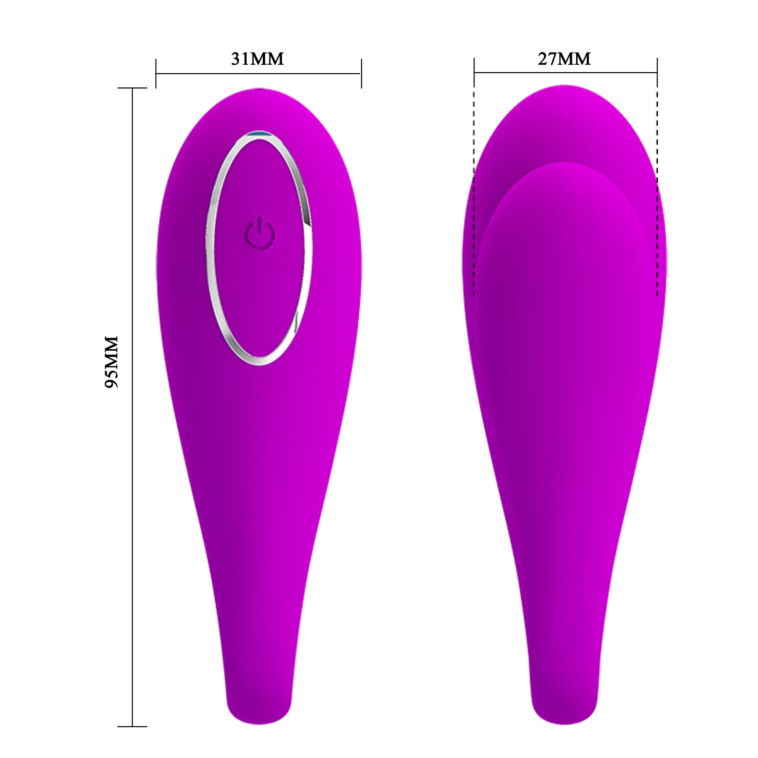 Pretty Love August – App-Controlled Rechargeable Couples Vibrator with 12 Modes (9.5cm) - Image 6