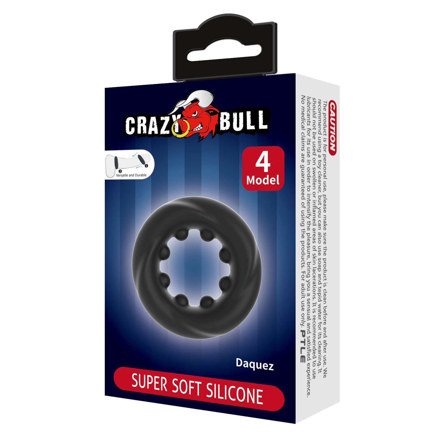 Crazy Bull Daquez – Silicone Cock Ring with Internal Stimulating Spheres - Image 6