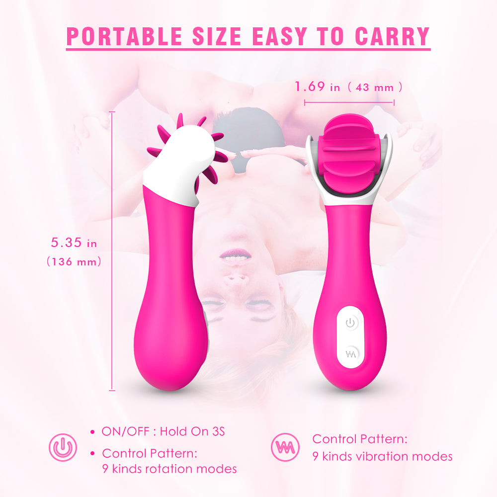 Elys Crazy Tongue – Rechargeable Dual Stimulator with Rotating Tongues - Image 6