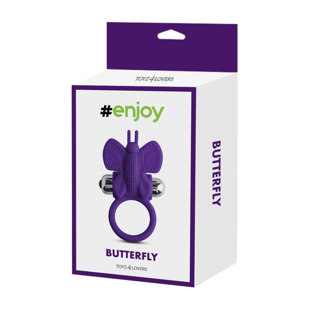 #ENJOY Butterfly Vibrating Ring – Dual Pleasure Cock Ring with Clitoral Stimulator - Image 7