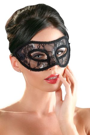 Cottelli Collection Lace – Black Transparent Lace Eye Mask