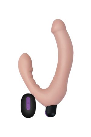 Pretty Love Strapless Strap-On – Vibrating Silicone Stimulator