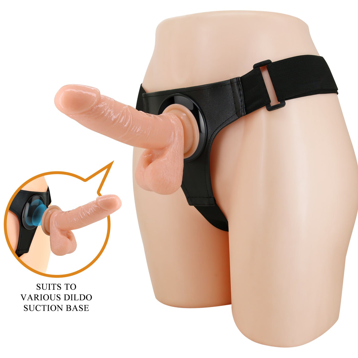 Pretty Love Strap-on Harness & Realistic Dildo (20cm)