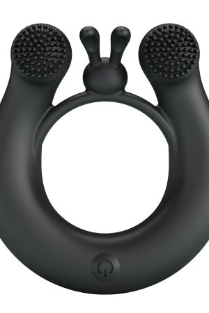 Dahlia Rechargeable Vibrating Cock Ring with 12 Modes (7.6cm)
