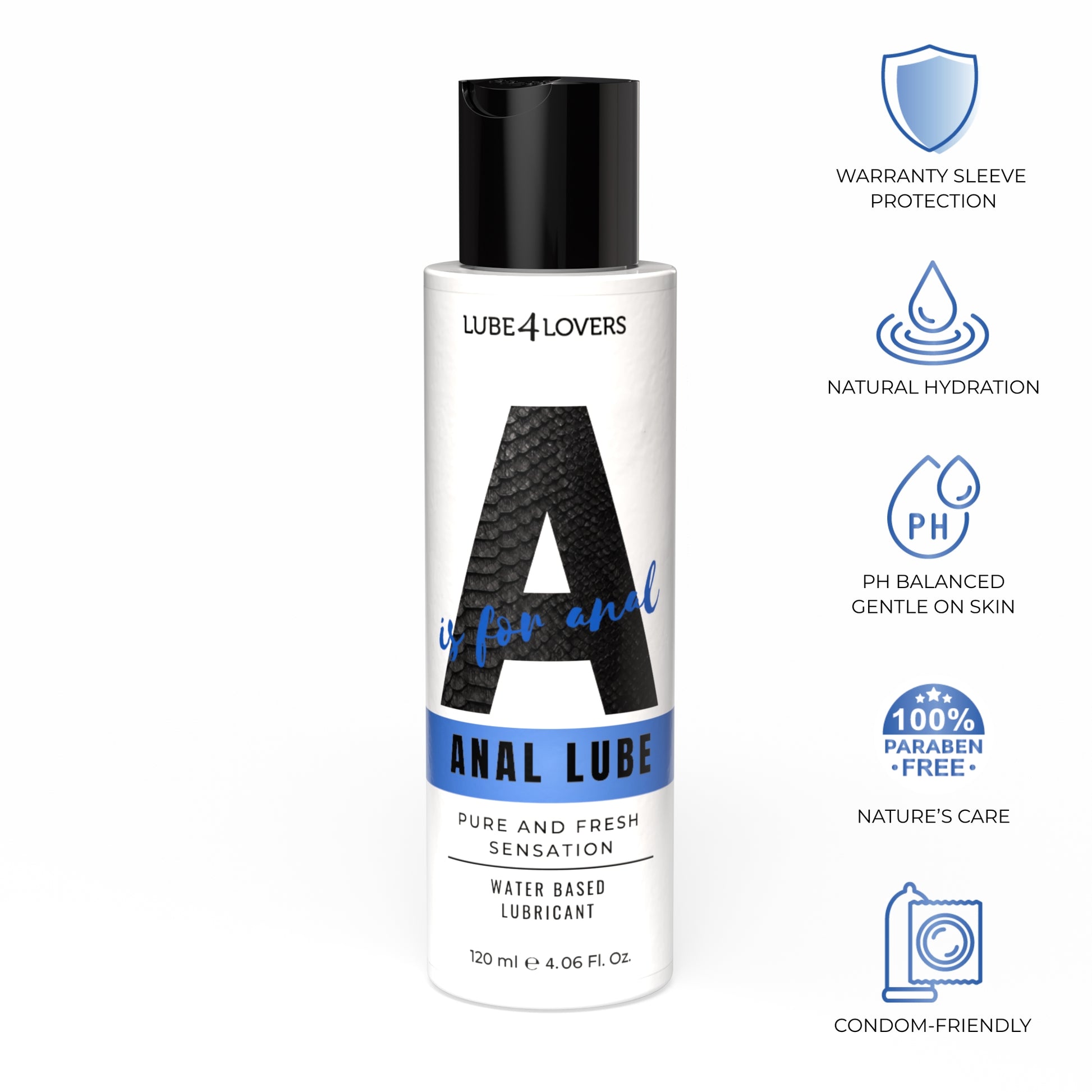 A is for Anal Moisturizing Water-Based Lubricant (120ml)