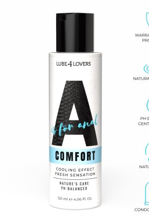 A is for Comfort Cooling Water-Based Anal Lubricant (120ml)
