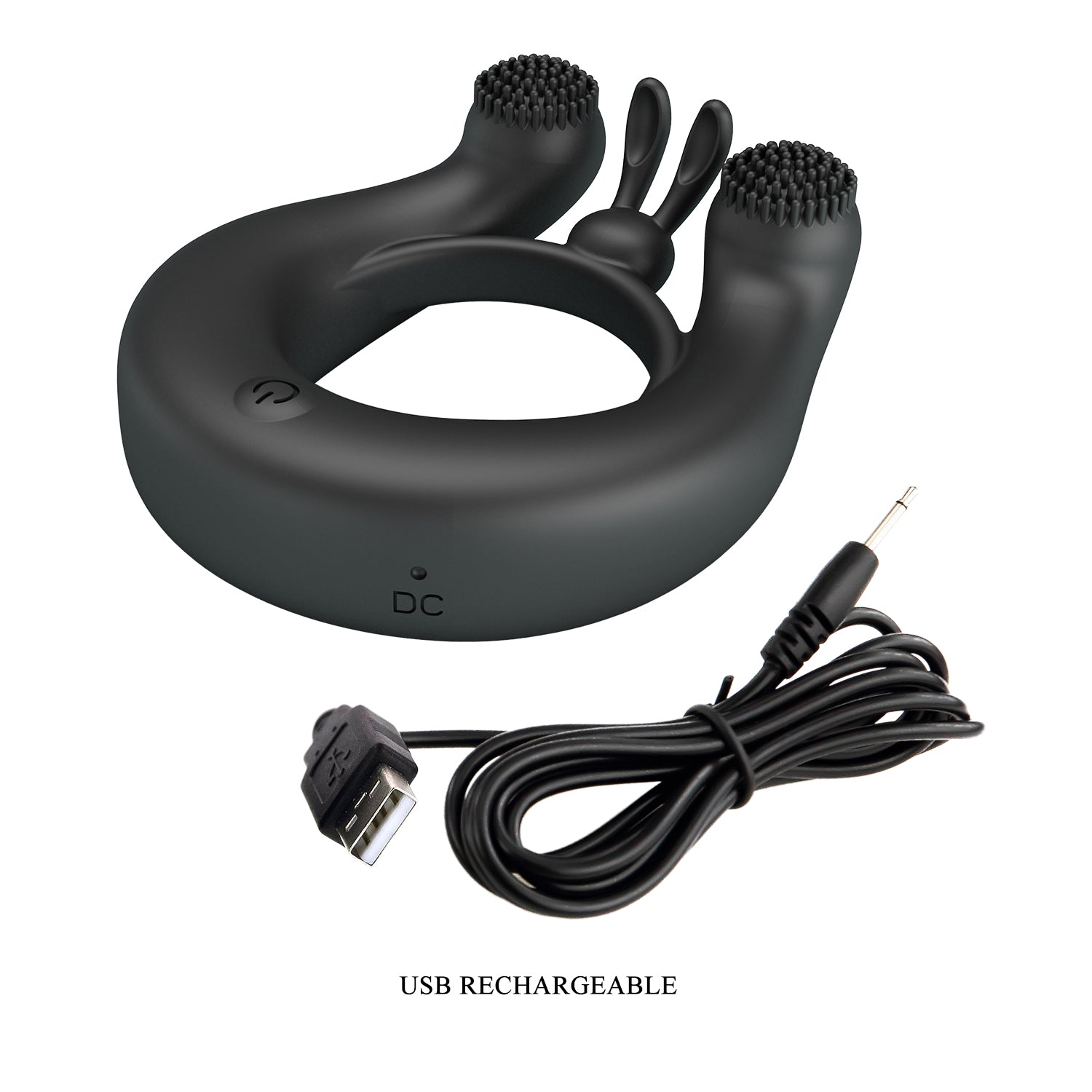 Dahlia Rechargeable Vibrating Cock Ring with 12 Modes (7.6cm) - Image 8